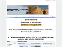 Tablet Screenshot of bidrapidcity.com